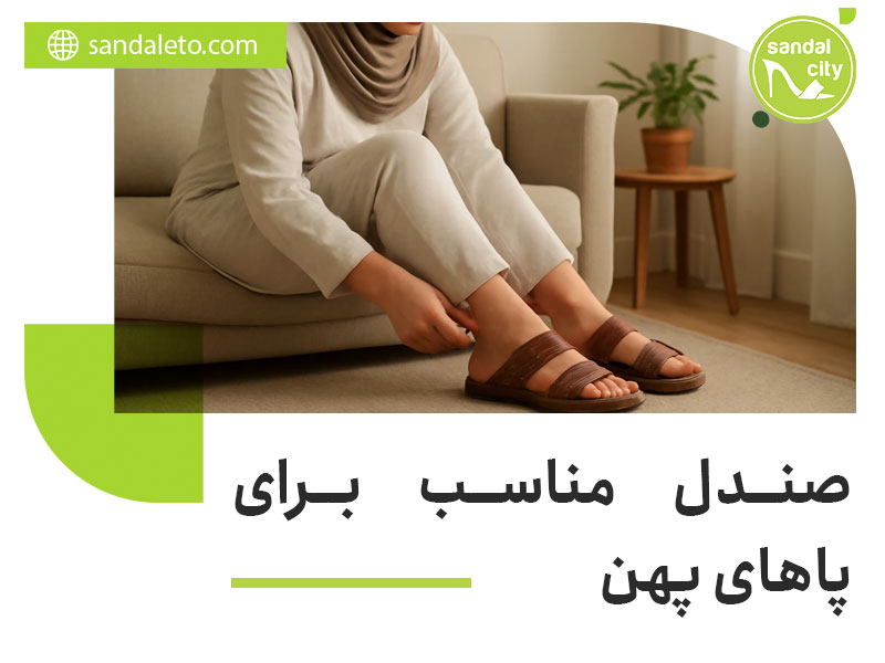 صندل مناسب برای پاهای پهن